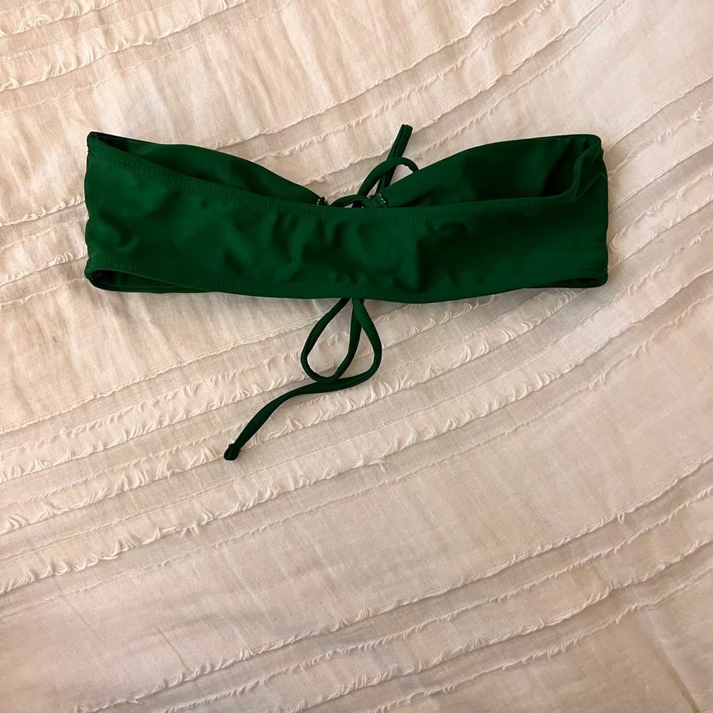 Strapless Tie Front Bikini Top